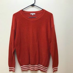 Burnt orange cotton sweater
